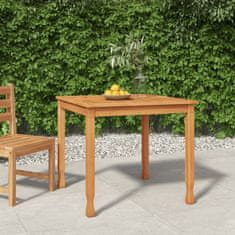 Greatstore Zahradní jídelní stůl 85 x 85 x 75 cm masivní teak