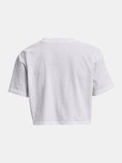 Under Armour Tričko UA BRANDED LOGO CROP SS-WHT M