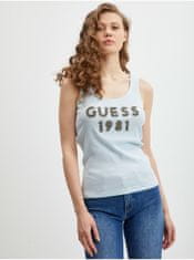 Guess Světle modré dámské tílko Guess XL