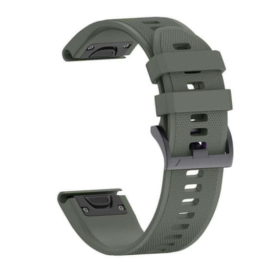 X-Site Řemínek pro Garmin QuickFit silikonový 22mm zelený