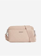 Calvin Klein Světle růžová dámská vzorovaná crossbody kabelka Calvin Klein UNI