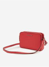 Michael Kors Červená dámská kožená crossbody kabelka Michael Kors Camera Xbody UNI