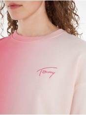 Tommy Jeans Růžová dámská mikina Tommy Jeans L