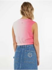 Tommy Jeans Růžový dámský crop top Tommy Jeans XL