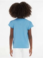 Tommy Hilfiger Modré holčičí tričko Tommy Hilfiger 152