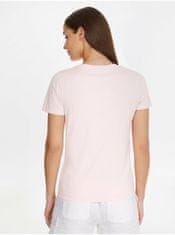 Tommy Hilfiger Světle růžové dámské tričko Tommy Hilfiger XS