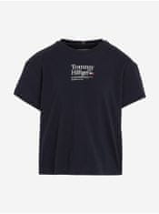 Tommy Hilfiger Tmavě modré holčičí tričko Tommy Hilfiger 128