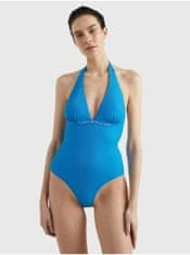 Tommy Hilfiger Modré dámské jednodílné plavky Tommy Hilfiger Underwear L