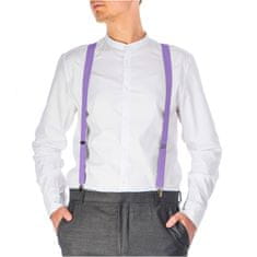 NANDY Klasické šle pro muže a ženy k na nošení s elegantním kalhotám - fialová