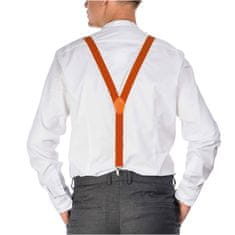 NANDY Klasické šle pro muže a ženy k na nošení s elegantním kalhotám - oranžová