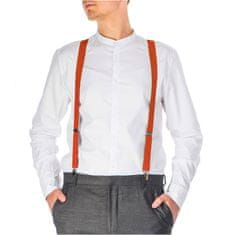 NANDY Klasické šle pro muže a ženy k na nošení s elegantním kalhotám - oranžová