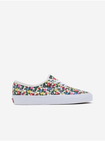 Vans Bílé dámské květované plátěné tenisky VANS Authentic