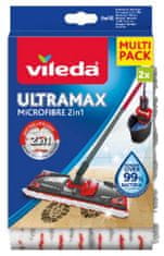 Mopová utěrka Vileda Ultramax Microfibre 2v1, balení. 2 ks, náhradní