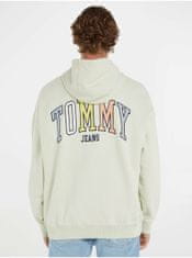 Tommy Jeans Mentolová pánská mikina Tommy Jeans OVZ College Hoodie L