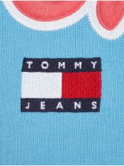 Tommy Jeans Světle modrá pánská mikina Tommy Jeans College Pop Text Crew M