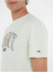 Tommy Jeans Mentolové pánské tričko Tommy Jeans College Pop Tommy Tee M