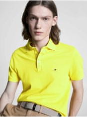 Tommy Hilfiger Žluté pánské polo tričko Tommy Hilfiger 1985 Slim Polo S