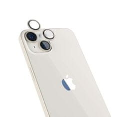 EPICO Hliníkové ochranné sklo na čočky fotoaparátu pro iPhone 14 / 14 Plus (6,1") 69212151100001 - hvězdně bílá