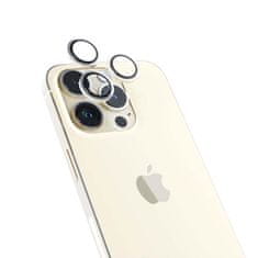 EPICO Hliníkové ochranné sklo na čočky fotoaparátu pro iPhone 14 Pro / 14 Pro Max (6,1") 69312152000001 - zlatá