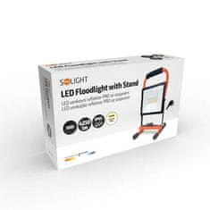 Solight LED reflektor PRO se sklopným stojanem, 50W, 4250lm, 4000K, kabel se zástrčkou, IP65