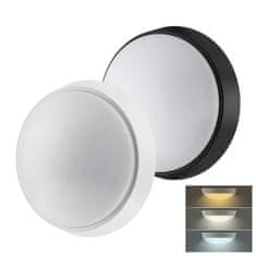 Solight LED venkovní osvětlení s nastavitelnou CCT, 12W, 900lm, 22cm, 2v1 - bílý a černý kryt