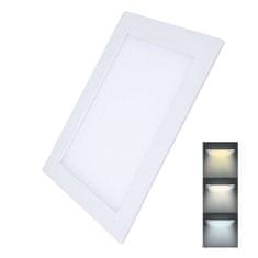 Solight LED mini panel CCT, podhledový, 24W, 1800lm, 3000K, 4000K, 6000K, čtvercový