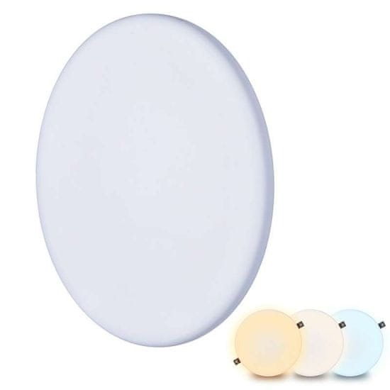 Solight LED podhledové svítidlo CCT, IP44, 20W, 1800lm, 3000K, 4000K, 6000K, kulatý