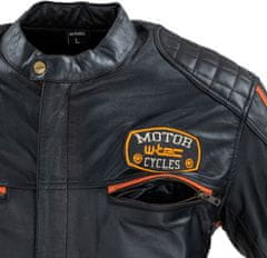 W-TEC Pánská kožená moto bunda Sheawen Classic (Velikost: 4XL, Barva: černá)