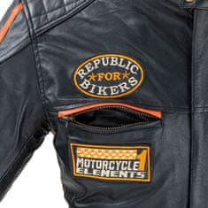 W-TEC Pánská kožená moto bunda Sheawen Classic (Velikost: 4XL, Barva: černá)