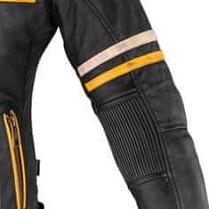 W-TEC Dámská kožená moto bunda Traction Lady (Velikost: XL, Barva: černá)