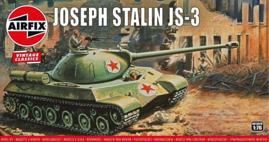 Airfix Joseph Stalin JS3 Russian Tank, Classic Kit VINTAGE tank A01307V, 1/76