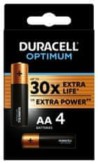 Duracell Optimum alkalická baterie 4 ks (AA)