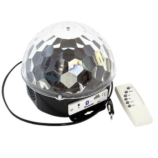 Northix Bluetooth reproduktor s disco koulí - 18W