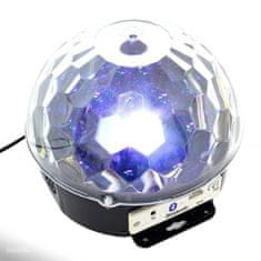 Northix Bluetooth reproduktor s disco koulí - 18W 