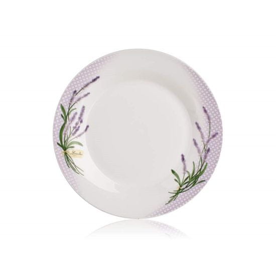 Banquet Talíř porcelánový mělký LAVENDER 24 cm, sada 6 ks