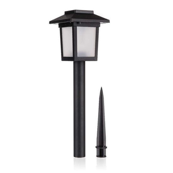 ACTIVER Lampa solární plastová 8 x 8 x 37 cm, černá, sada 12 ks