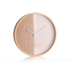 HOME DECOR Hodiny nástěnné WOOD RIM 30 cm, sada 2 ks