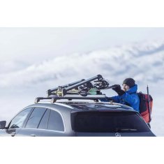 Thule Střešní nosič lyží a snowboardů SnowPack L Black - na 6 párů lyží / 4 snowboardy / aluminium / uzamykací