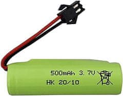 YUNIQUE GREEN-CLEAN 1 kus 3.7V 500mah lithiová baterie pro DE35 DE38 DE40 DE50 TB202 TB201 TM201 TM202 TC141 DE44 DE55 TS201 TD202 TD161 Double Face Roll Stunt RC auto děti hračka