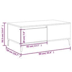 Vidaxl Konferenční stolek dub sonoma 90x50x36,5 cm kompozitní dřevo