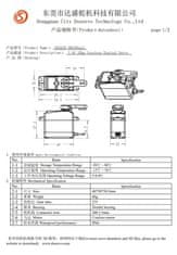 YUNIQUE GREEN-CLEAN DS3235 PRO 7.4V 35KG Coreless digitální servomotor s 18T vačkou pro robotický model kamionu Baja Car 1/10 (180 stupňů)