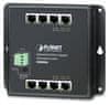 WGS-4215-8T plochý L4 switch, 8x1Gb, 12-48VDC/24VAC, -40~75°C, IP30, fanless