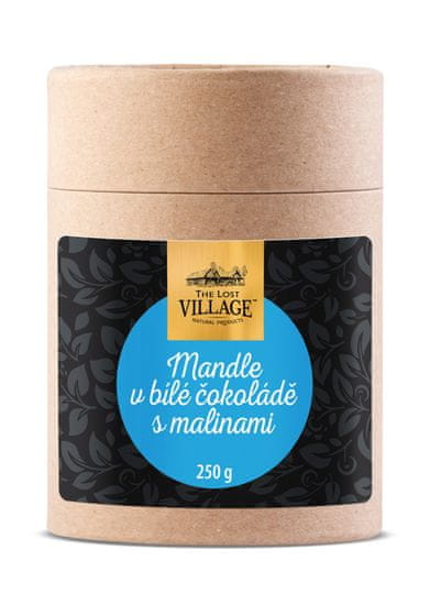 Mandle v polevě z malin a bílé čokolády 250g