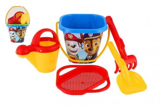 Wader Sada na písek Tlapková patrola/Paw Patrol 5ks plast v síťce 17x26x17cm 12m+ Wader