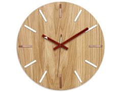 ModernClock Nástěnné hodiny Wood Solo hnědé