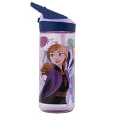 Stor Plastová láhev s výsuvnou brčkom DISNEY FROZEN, Tritan 620ml, 74297