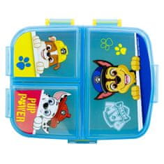 Stor Dělený plastový box na svačinu XL, PAW PATROL Blue, 74699