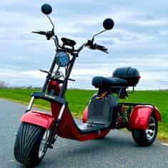 Leramotors Elektrická tříkolka Leramotors SCOOTERS C5 1000W - červená