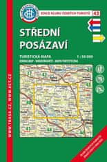 KČT 43 Střední Posázaví 1:50 000 / Turistická mapa