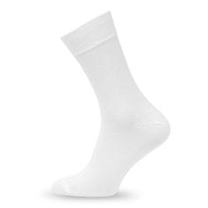 SOKKO 3x Pánské dlouhé bambusové ponožky 42-44 - bílá